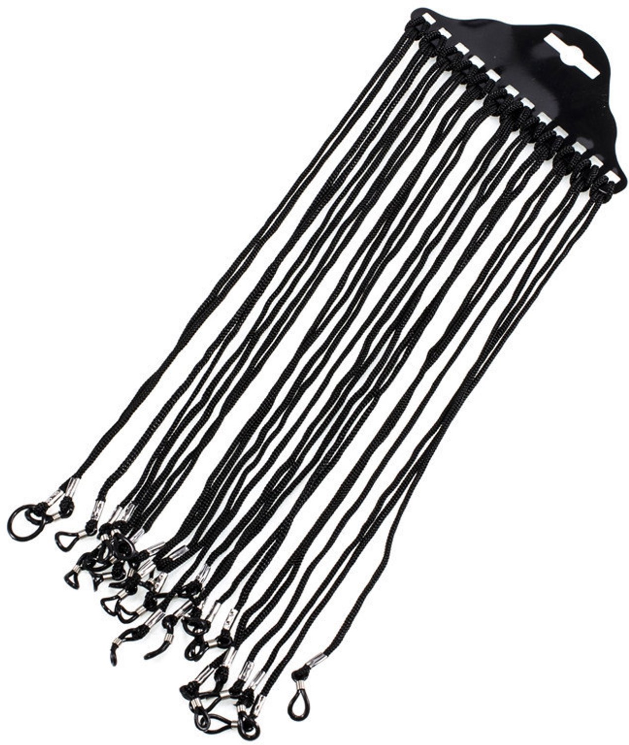 Go Go Gadget - Brillenkoord - 1 set van 12 stuks - Zwart