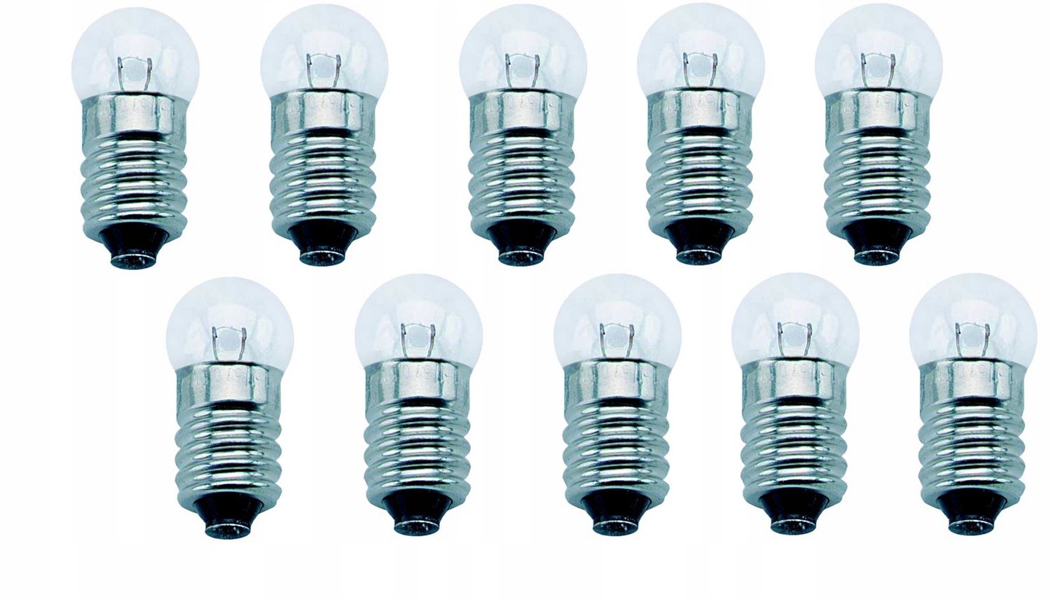 10x Fietslampjes 6V 0,6W E10 Gloeilampen voor Dynamo
