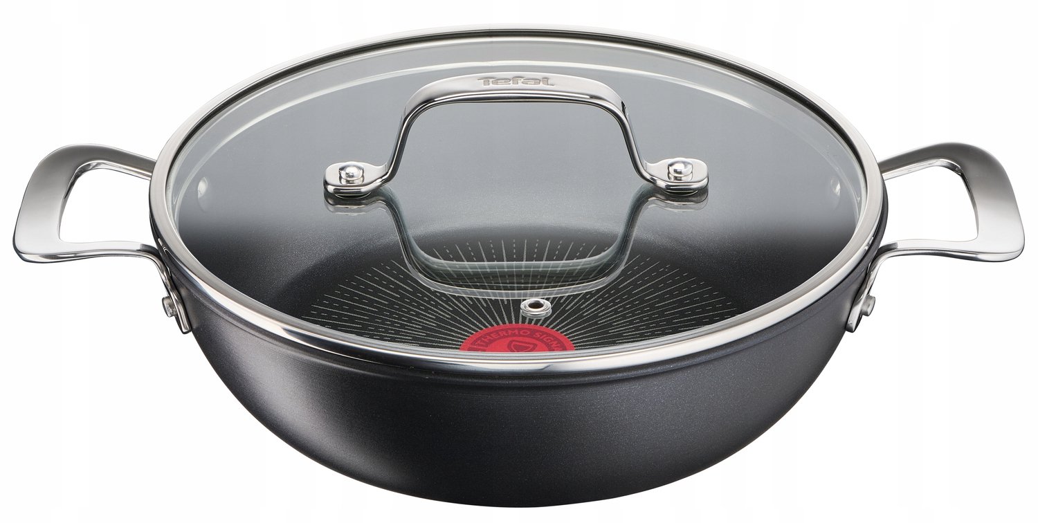 Tefal Unlimited Wok met Deksel - 26cm - Titanium Anti-Scratch
