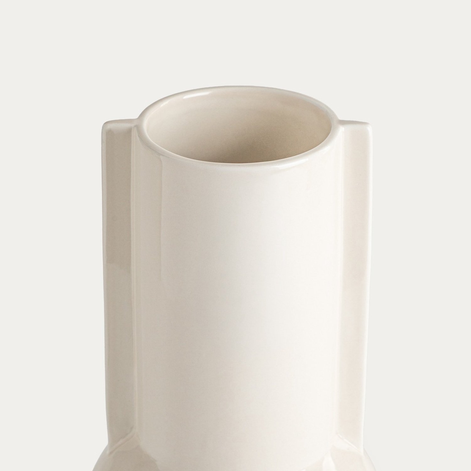 Homla Vaas | OPHIRA | ecru keramiek | 15.7 x 30.4 cm | 779299
