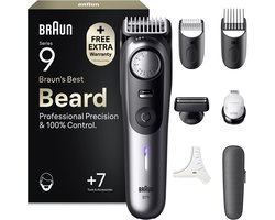 Braun Baardtrimmer Series 9 BT9520 +7 Tools - ProBlade - 52 Lengtes - Chroom