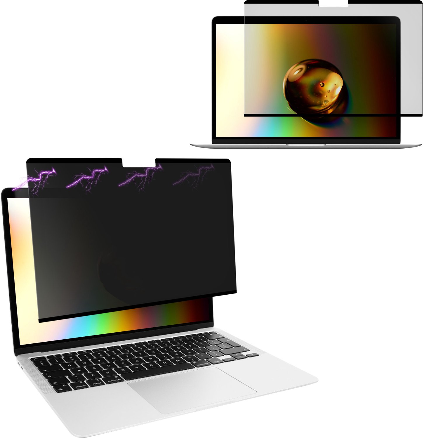 kwmobile Privacyfilter voor Apple MacBook Air 13.3" M1 A2337 A2179 Folie – Privacy Screen – Laptop Schermfilter – Laptopbescherming