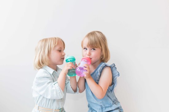 Nuby Beker Mini Easy Grip Aqua 180ml 4mnd+ van Nûby — afbeelding 2