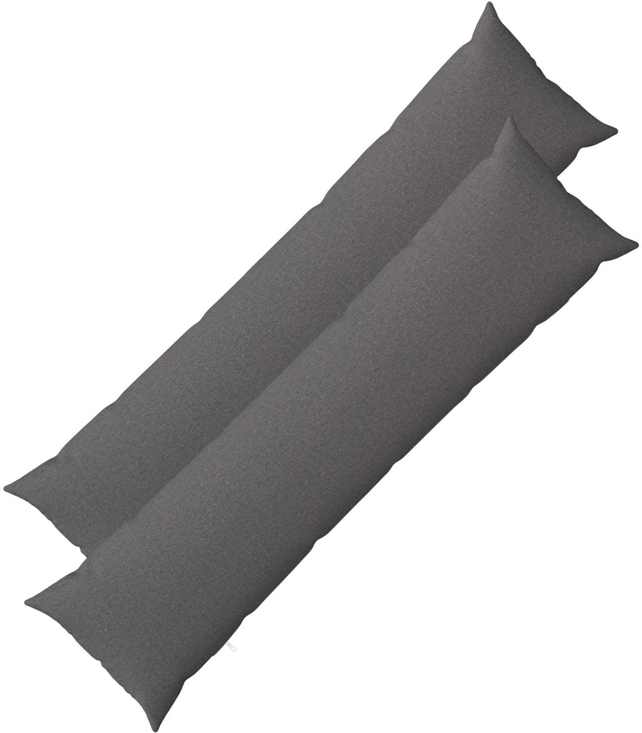 vidaXL Dekenkussen - 2 - st - HEERLEN - Lichtgrijs - 40 - x - 145 - cm - Stof