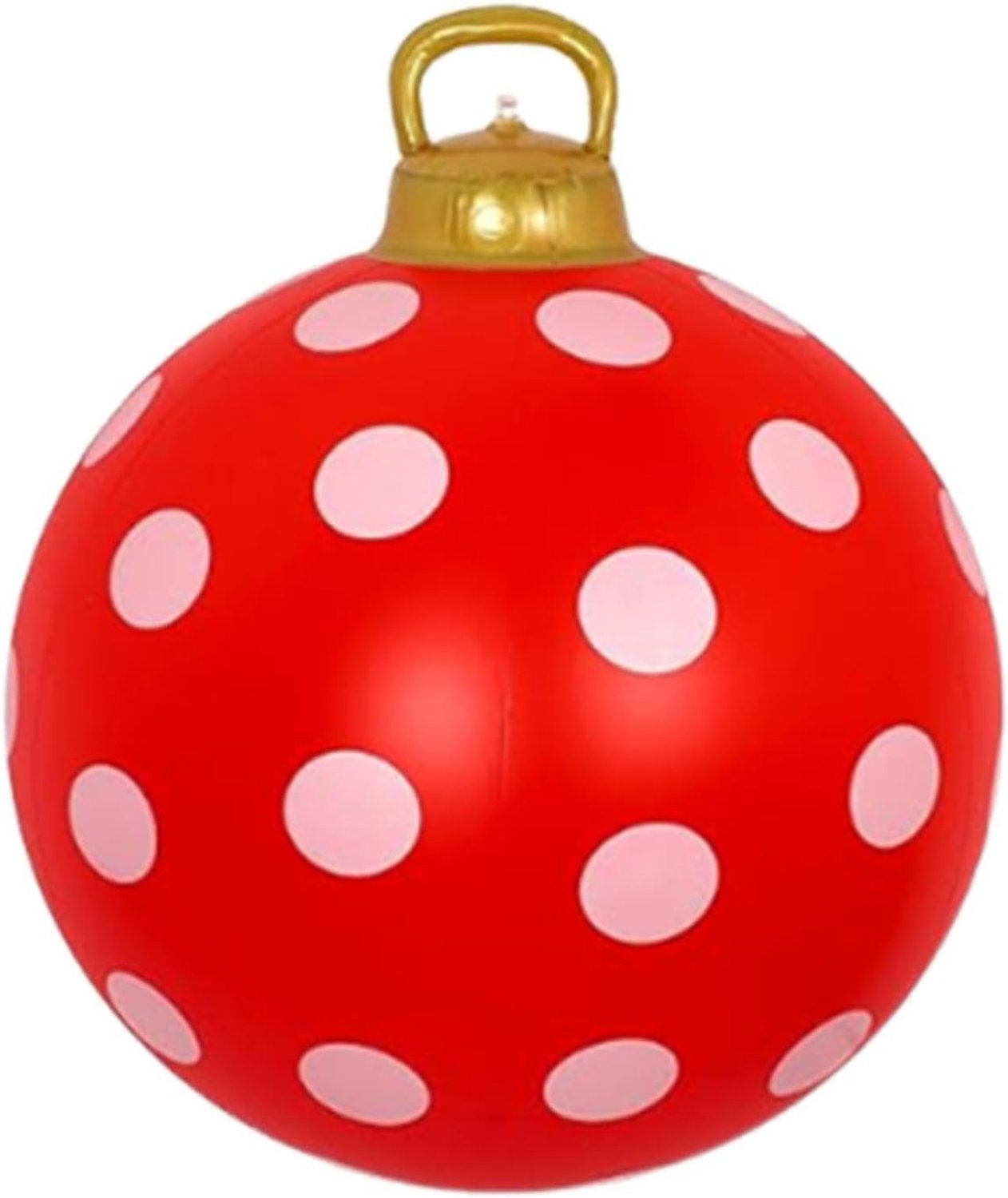 Kerstbal Ornamenten 61 cm Rood Wit Feestelijke Decoraties