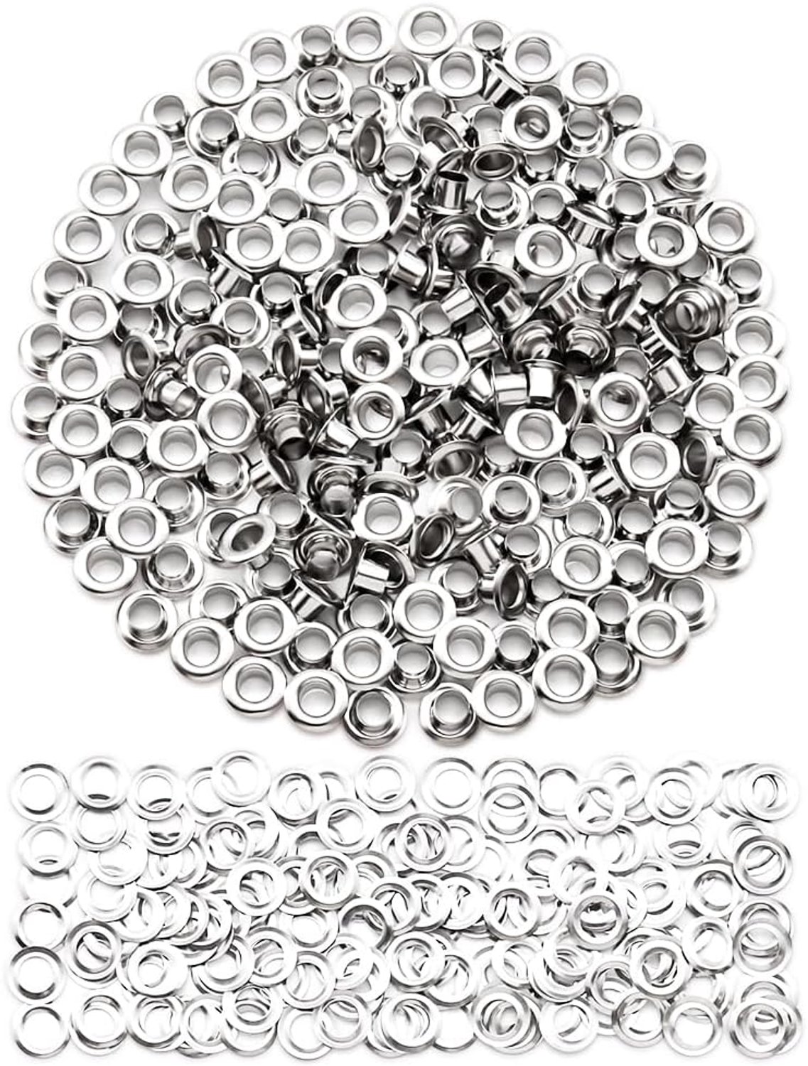 Oogjesset, 50-delige set met metalen ogen, oogje en grommet gereedschapsset, messing ogen in een set
