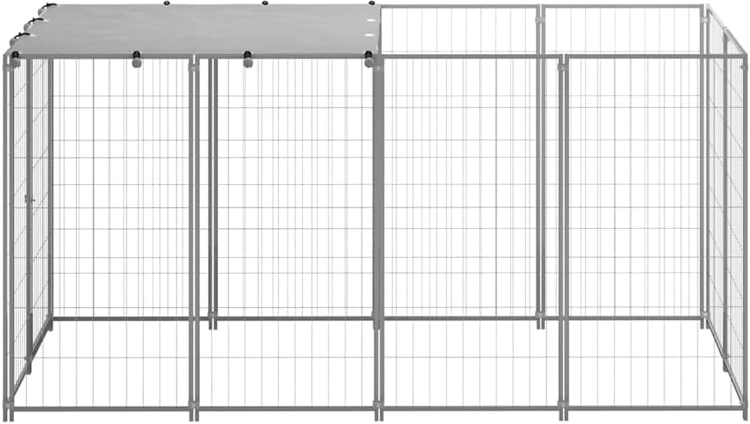 Zilver 2,42 m² van staal met waterdicht dak