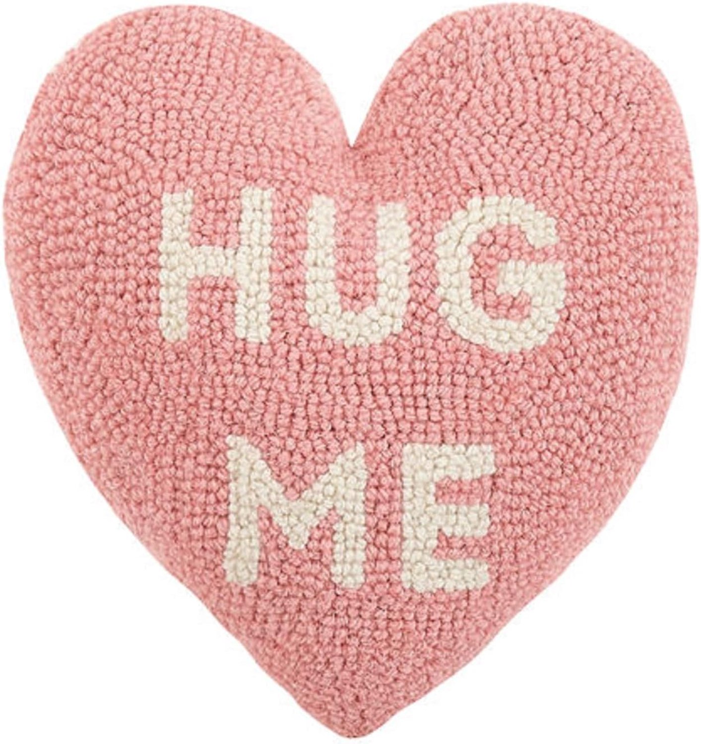 30JES1588C10HT Hug Me Hartvorm Haak kussen, 25,4 cm Lengte