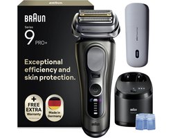 Braun Series 9 PRO+ 9675CC - Elektrisch Scheerapparaat met Trimmer - Ultradunne Precisiescheerbladen - Pro SensoAdapt - SmartCare Center