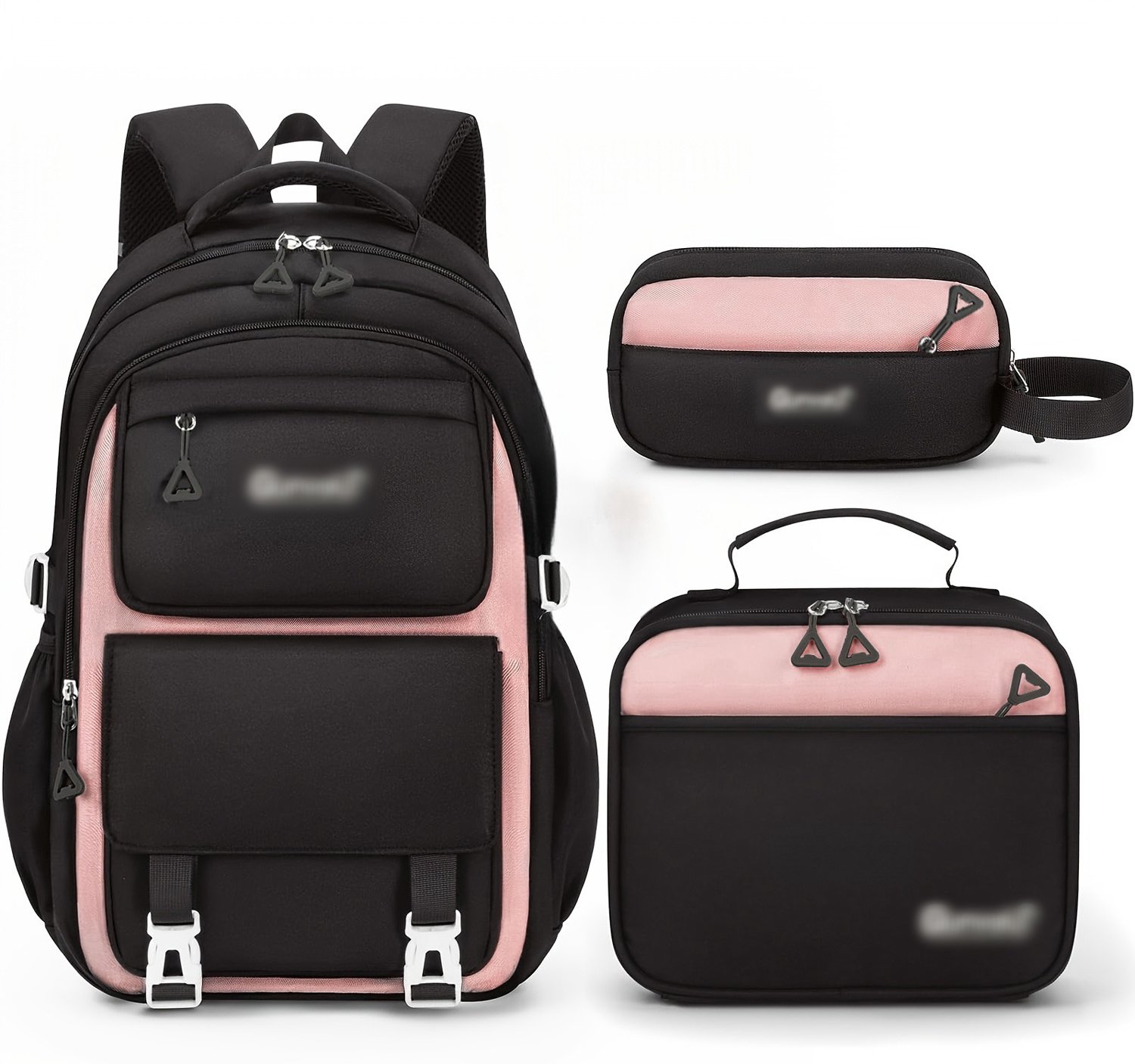 Ergonomische Schooltas voor Meisjes - 3-in-1 Waterdichte Schoolrugzak voor Meisjes - Inclusief Lunchbox en Pennenzak - Complete Praktische Schoolset - Rugzak voor Kinderen 6 tot 18 Jaar