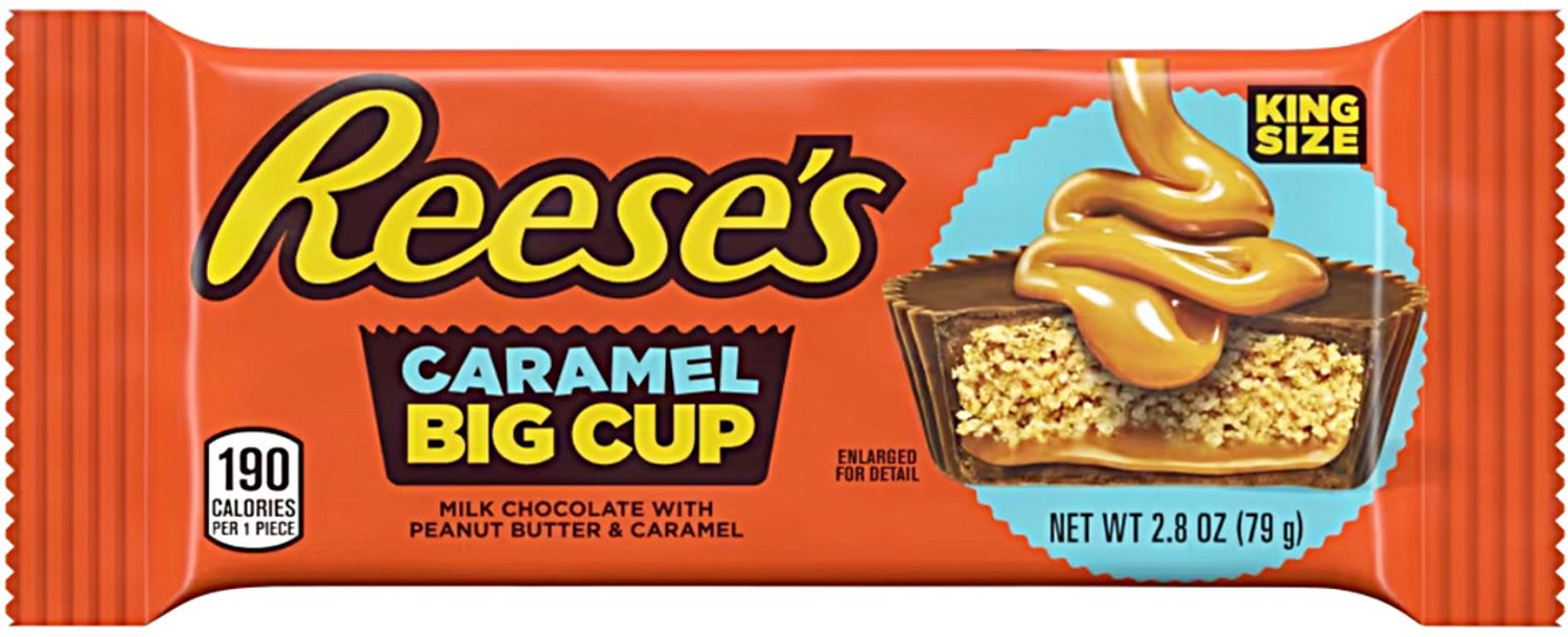 Reese's Big Cup Caramel - Chocolade - Uitdeeldoos - 16 x 79 g