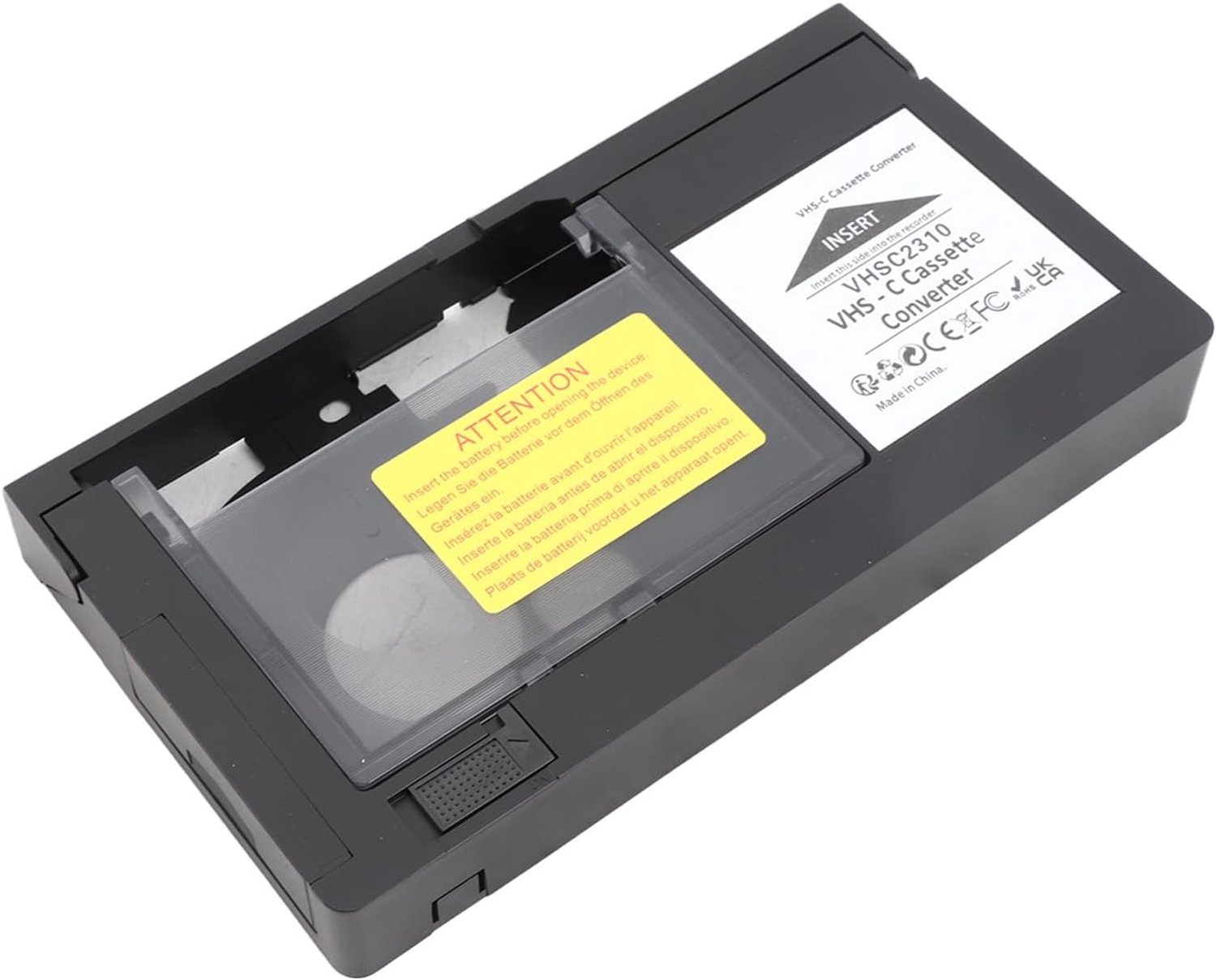 Tape-adapter Afspelen Opnemen Gemakkelijke Bediening Draagbare VHSC-converter voor Familieherinneringen ABS-materiaal