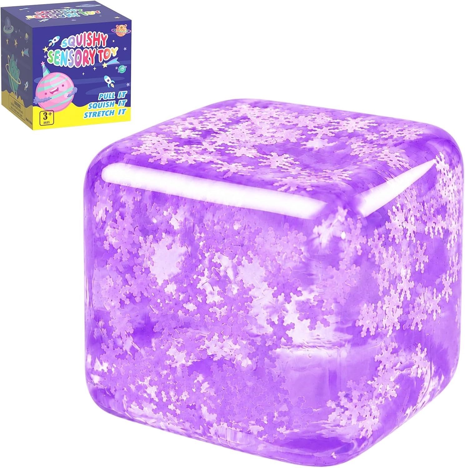 Squishy dobbelstenen anti-stress, TPR fidget-knijpspeelgoed
