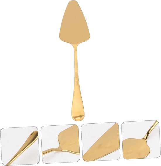 2 stuks Roestvrijstalen Pizzaschep met Fijn Getande Snijkant Multifunctionele Cakeschep voor Moeiteloos Snijden Serveren Ergonomisch Ontwerp Gemakkelijk Schoon Te Maken — afbeelding 5