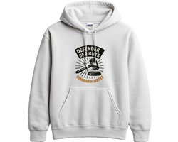 Grappig Advocaten Hoodie – DEFENDER OF RIGHTS – Juridische Outfit – Unisex Hoodie voor Dames & Heren – Origineel Cadeau