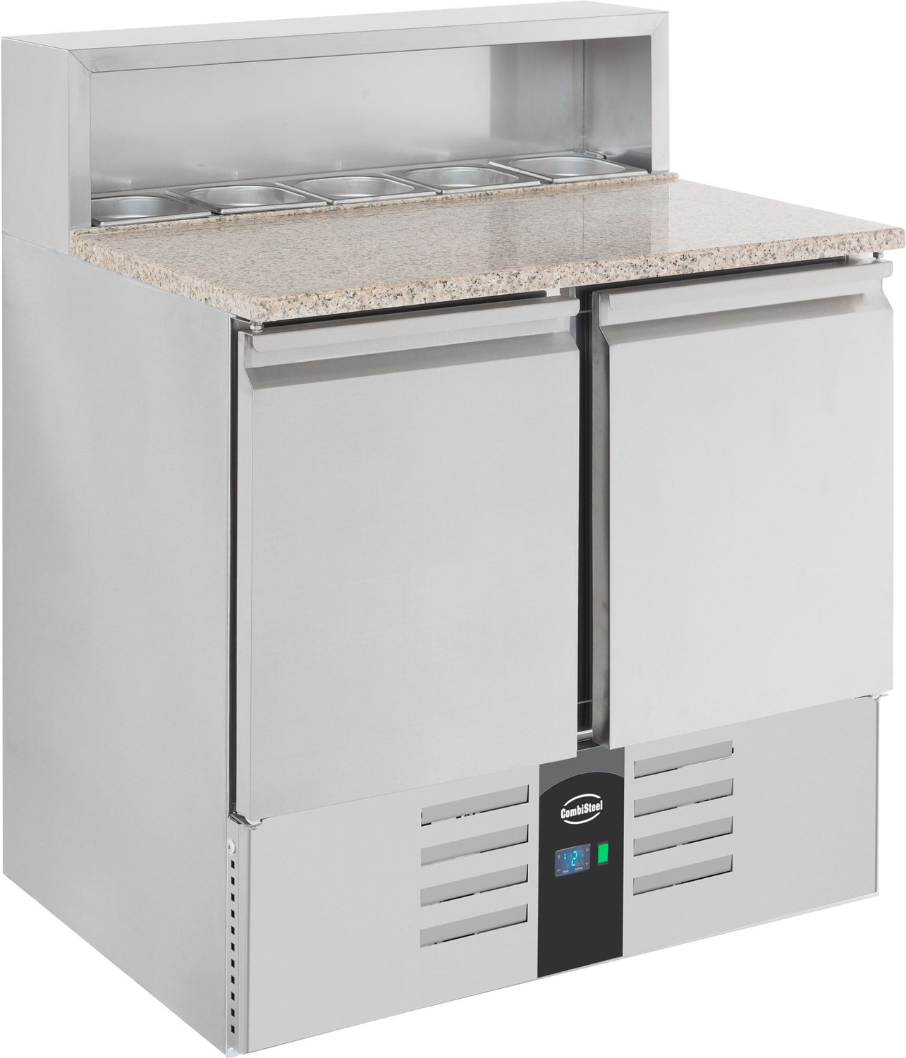 Pizzawerkbank - 2 Deuren - RVS - Combisteel - 7950.0070 - Horeca & Professioneel