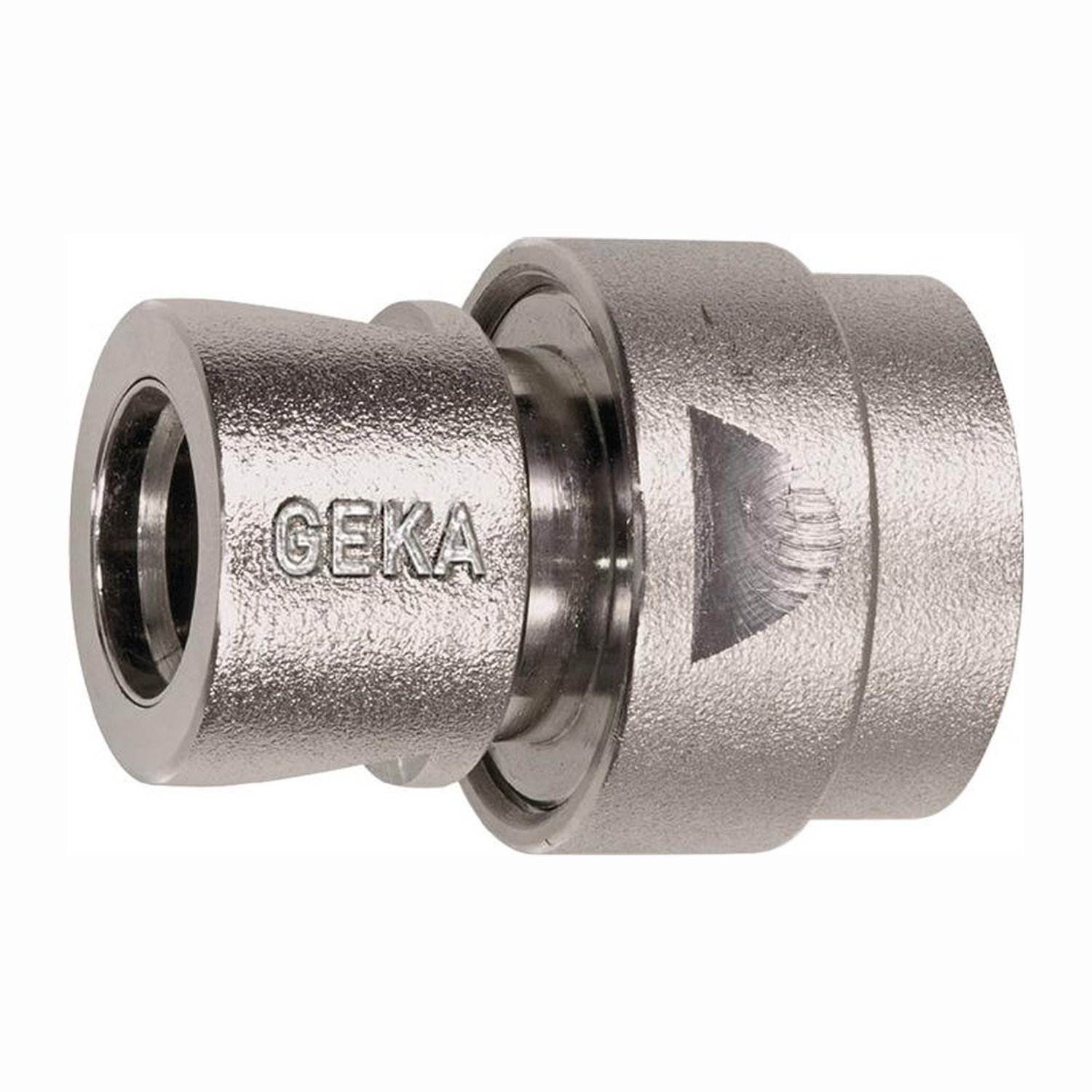 GEKA slangstuk plus messing vernikkeld slangmaat 19 mm - 46.0703.8