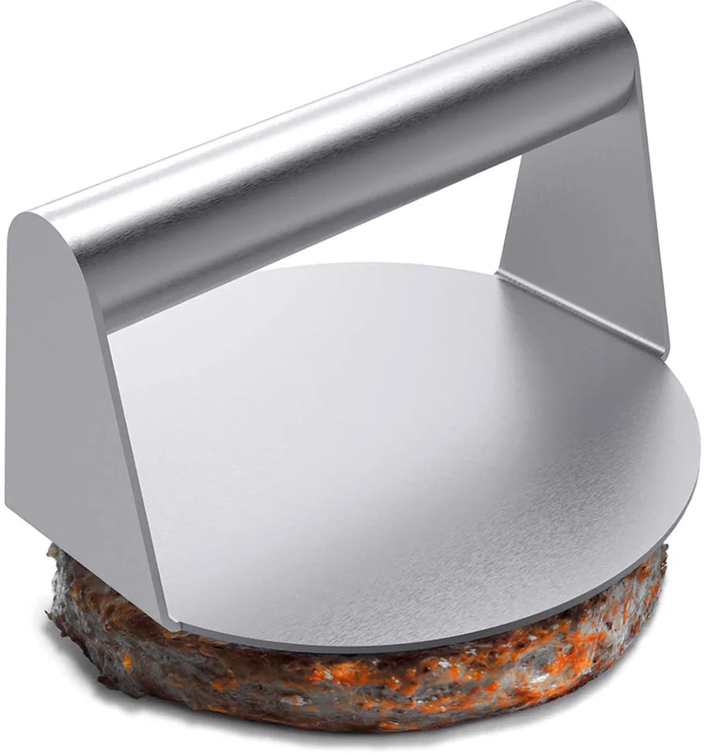 Famanu – RVS Burgerpers 16 cm voor Professioneel Grillen