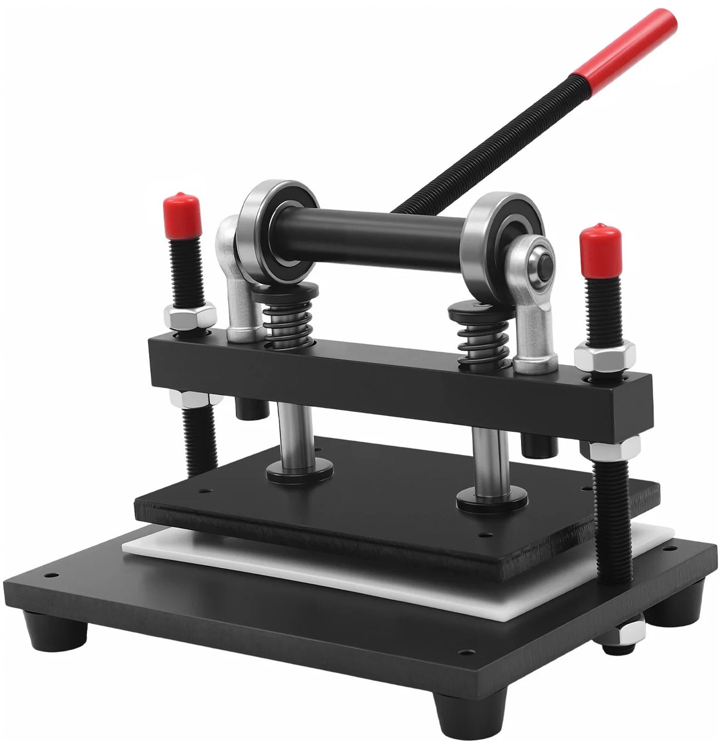 Veya Stansmachine - Snijmachine - Handmatig - Papier - Ook reliëfdruk - 2 ton perskracht - Verstelbare plaat - Werkvlak 26 x 16c