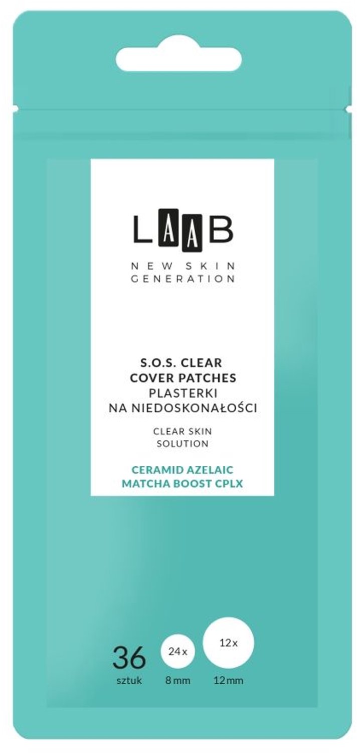 AA LAAB Clear Skin Solution SOS Clear Cover Patches 36 pcs