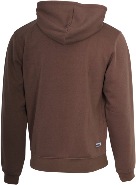 2-Pack Donnay - Fleece sweater met capuchon (Sem) - Sporttrui - Heren - Black/Brown (809) - maat XL