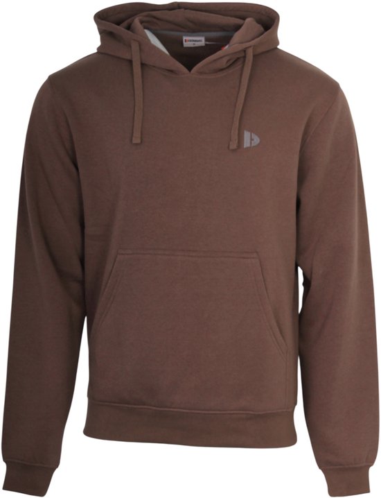 2-Pack Donnay - Fleece sweater met capuchon (Sem) - Sporttrui - Heren - Black/Brown (809) - maat XL