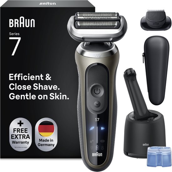Braun Series 7 72-C7200CC - Elektrisch Scheerapparaat voor mannen - SmartCare Center - Precisie Trimmer Opzetstuk - 100% Waterdicht thumbnail 2