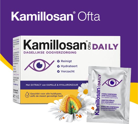 Kamillosan Ofta Doekjes 28 stuks - Reinigende Oogdoekjes - Verzorging van Oogleden - Zonder Conserveermiddel - Volwassenen, Kinderen en Baby's - Voor Dagelijkse Ooghygiëne — cadeau in Cadeau-ideeën - foto 7