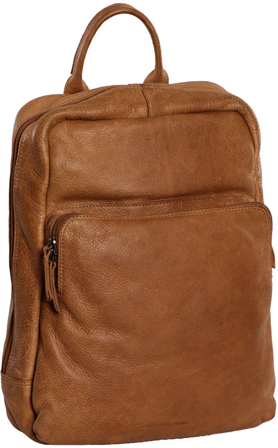 Daniel Ray Nigel Leren Laptoprugzak 15,6 inch - Cognac