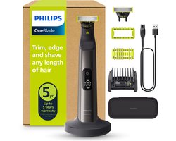 Philips OneBlade Pro 360 Face + Body – Oplaadstandaard- Trimmer, scheerapparaat en styler in 1 - Inclusief luxe reisetui - QP6652/30