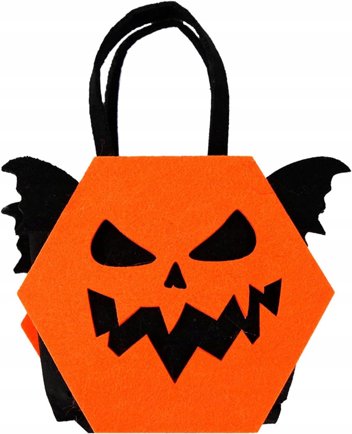Pompoen Halloween Snoepzak voor Kinderen - Vilt, 22x16 cm