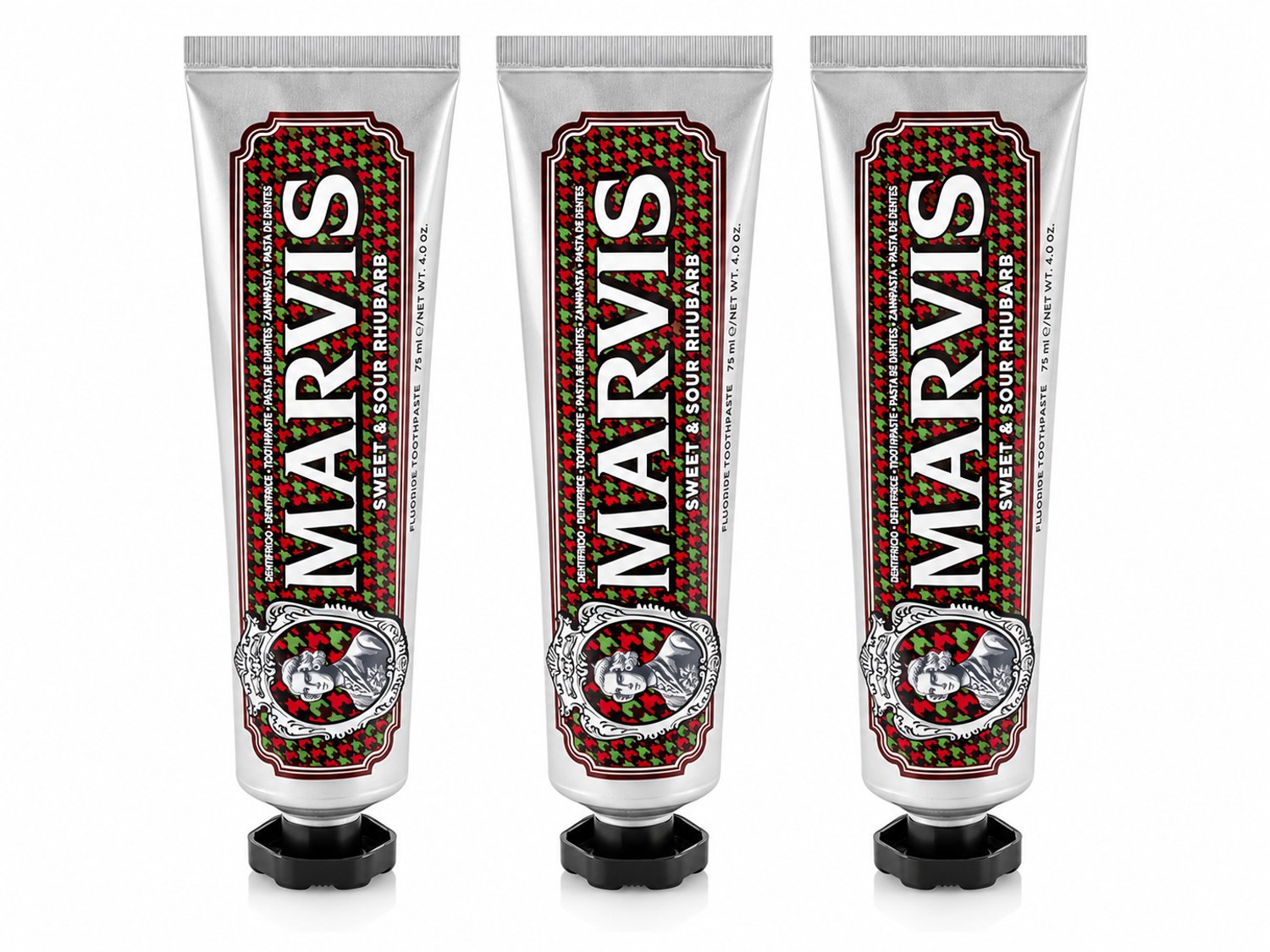 Marvis Tandpasta Sweet & Sour Rhubarb | 3 x 75ml
