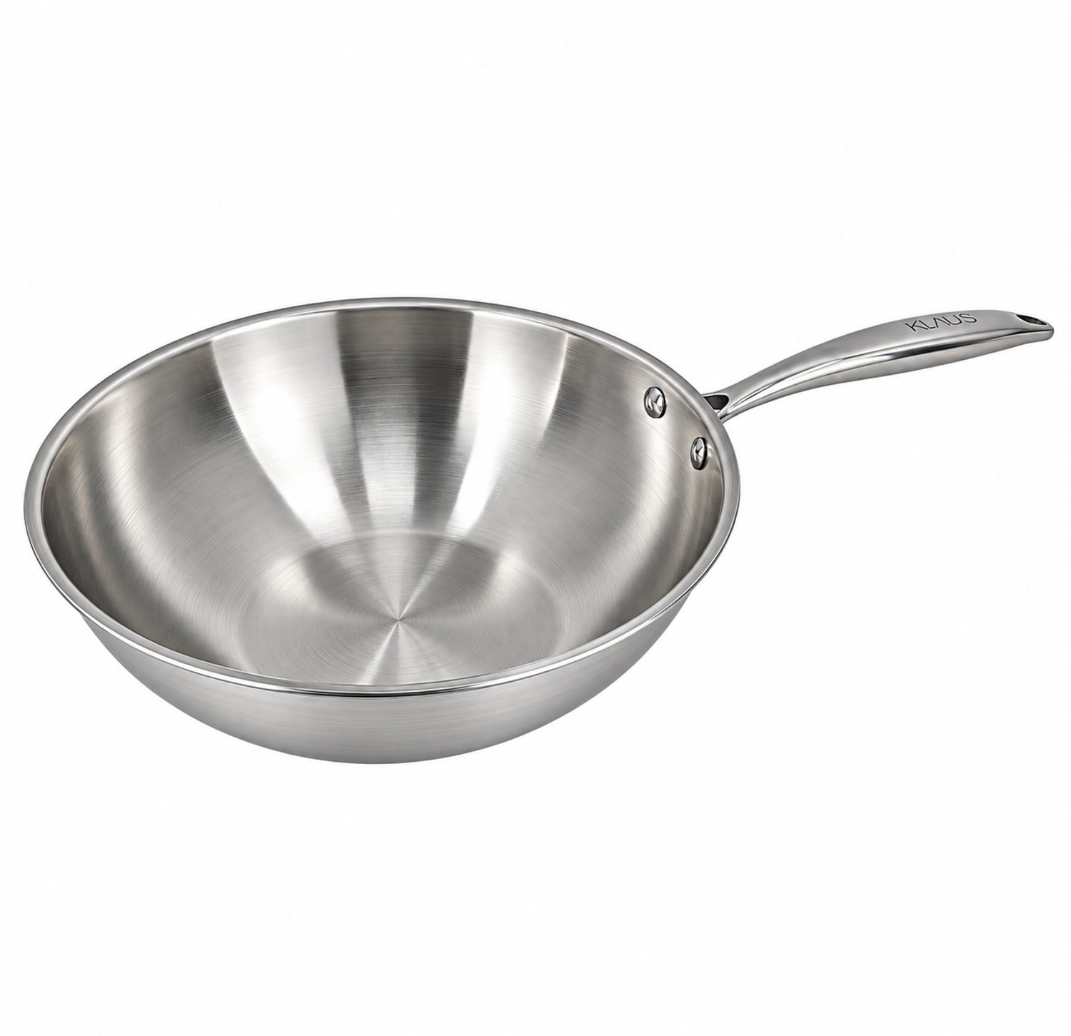 KLAUS Triply Wokpan - 28 cm - Zonder PFAS - Inductie – RVS