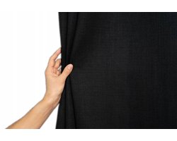 Zwarte Verduisterende Gordijnen 290x260 cm - Stijlvolle Raambekleding