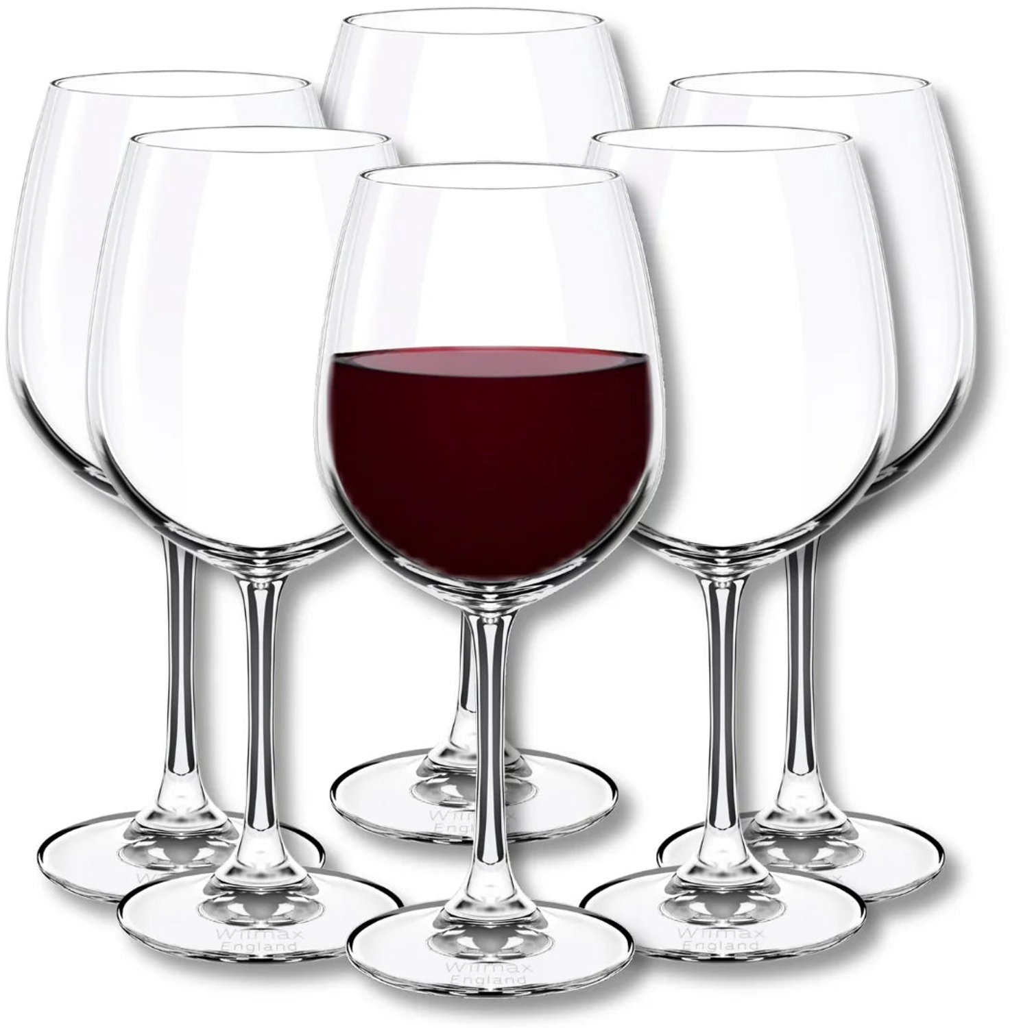 Wilmax England Kristal Wijnglas 600 ml Transparant 6-delig
