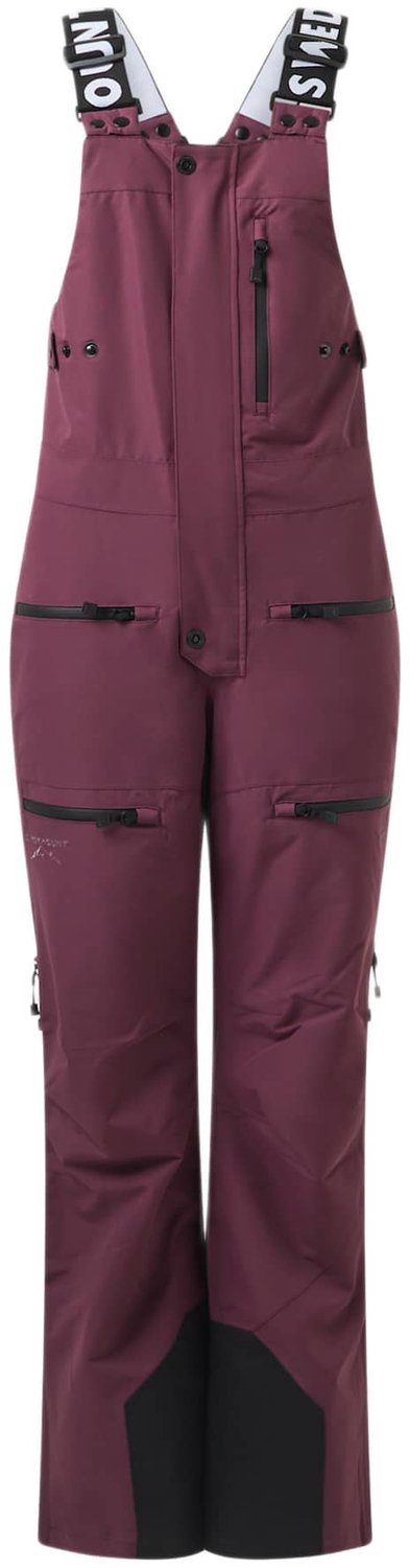 Swedemount Freeride Skibroek met bretels voor dames Paars