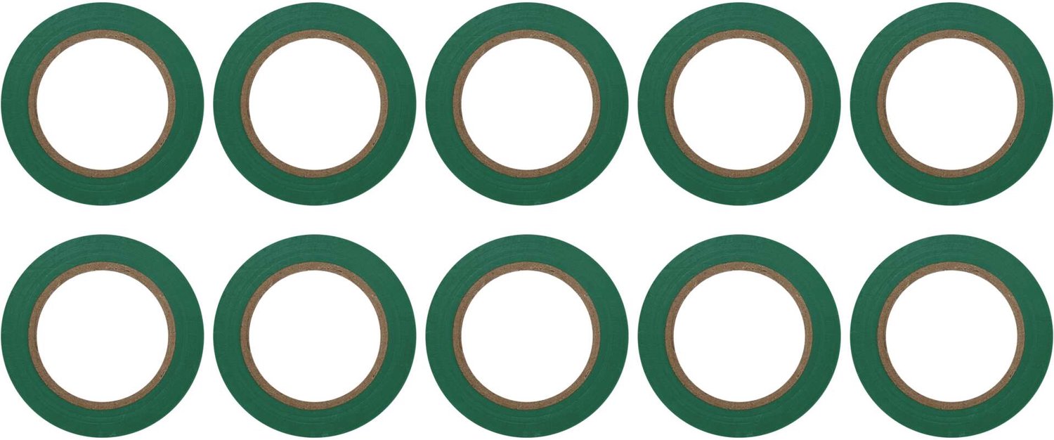 EMOS PVC-isolatietape 15 mm / 10 m, groen, 10 stuks, F61519