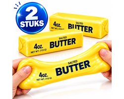 Mamosta® Boter Squishy - Set Van 2 - Butter Stick - Fidget Toys - Knijpspeeltje - Stressbal & Stressballen Voor Volwassenen & Kinderen - Anti Stress Speelgoed