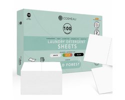 Cosmeau G6 Wasmiddel Wasstrips 100 Wasbeurten - Wilde Bossen Wild Forest - Wasvellen - Wasmiddeldoekjes - Detergent Sheets - Wasdoekjes