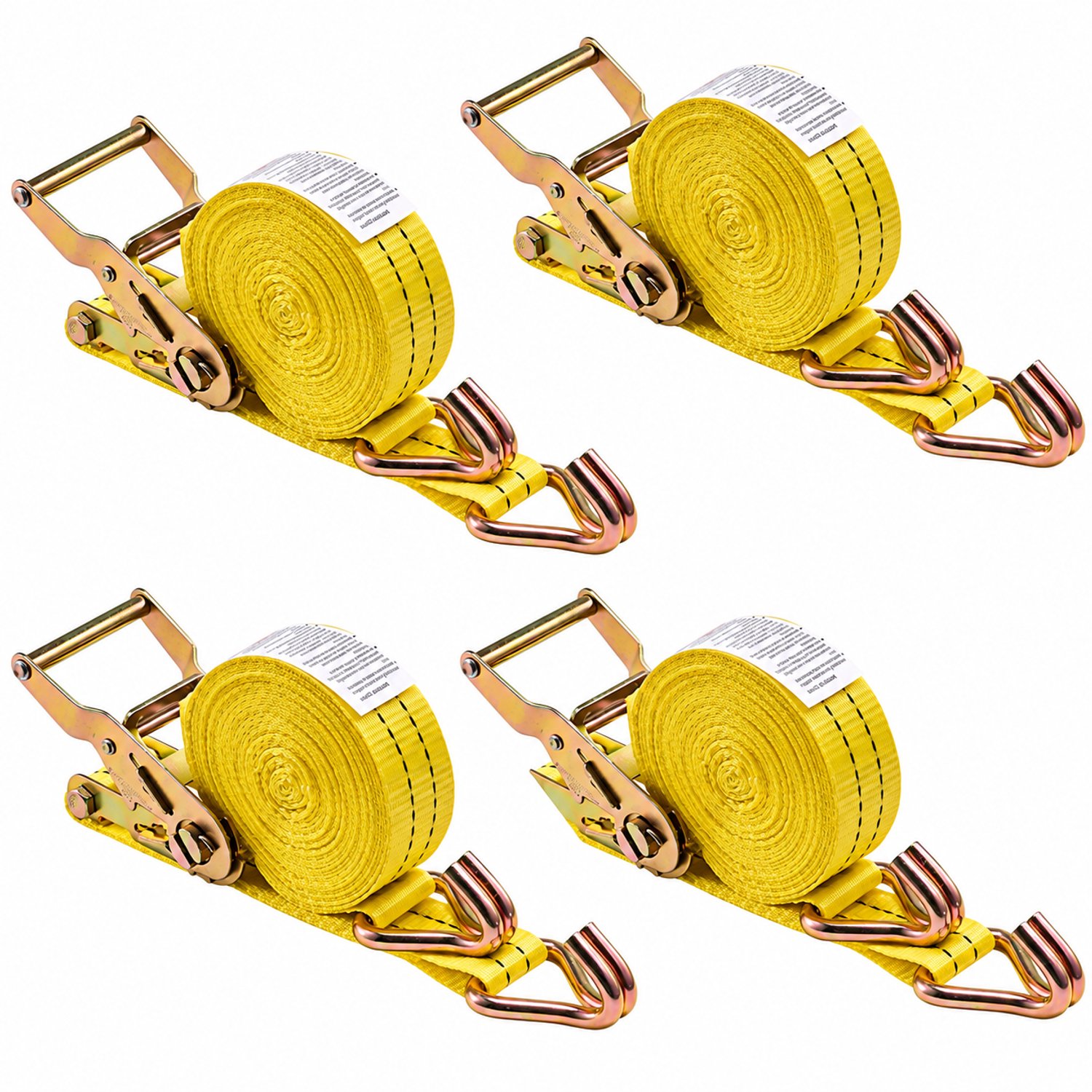 Sello! ratelband – spanband – sjorband – dubbele J-haken – roestbestendig – eenvoudig gebruik – sterk polyester – 3,8 cm breed – 6 meter lang