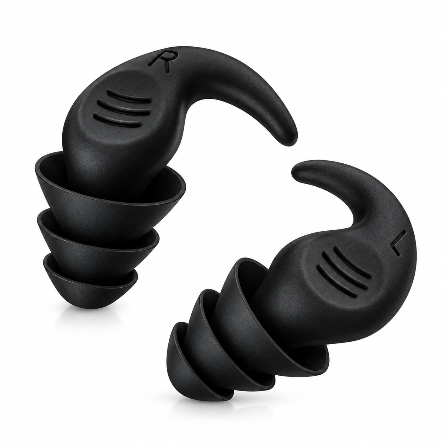 Nina’s Giftshop® Oordopjes voor Slapen – Oordoppen voor Reizen – Geluidsdempende Oordopjes – Slaap Oordopjes – Oordoppen voor Concentratie – Herbruikbaar – Zwart