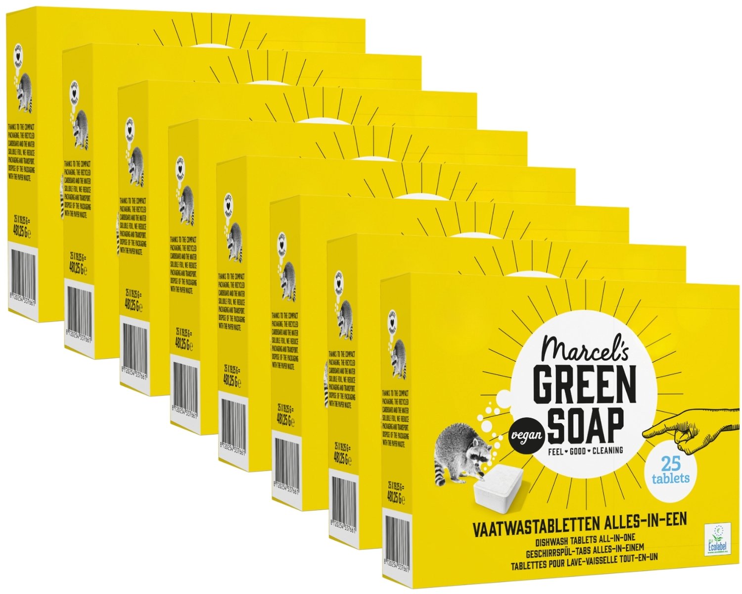 Marcel's Green Soap Vaatwastabletten - 8 x 25 stuks - 200 wasbeurten