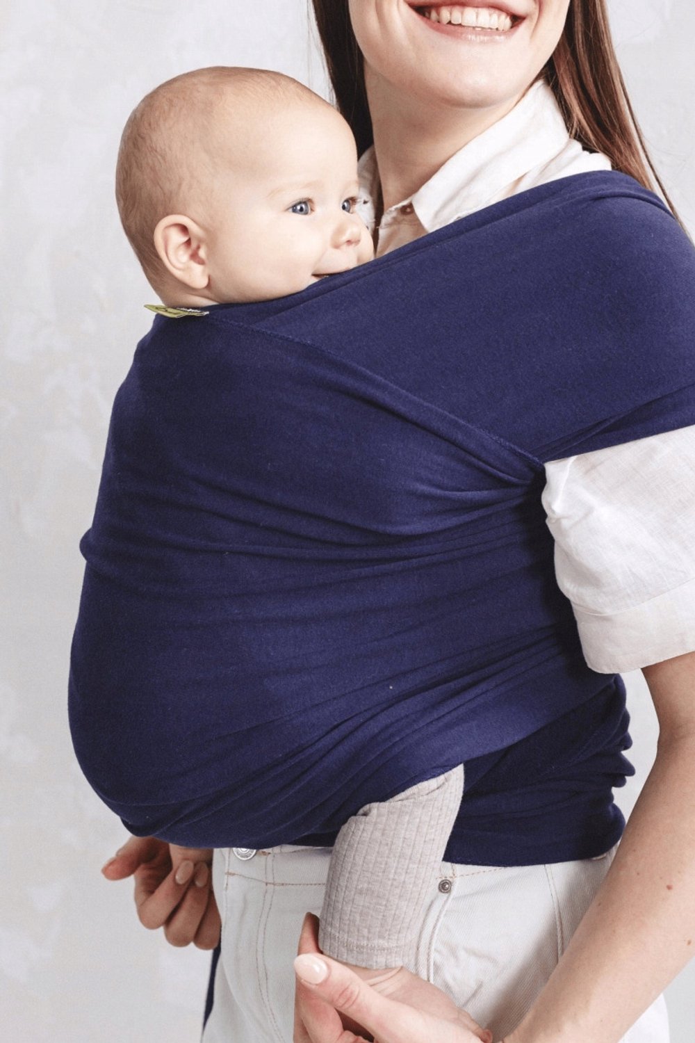 Boba Classic Wrap draagdoek baby - 5m, French Terry, roze – foto 4