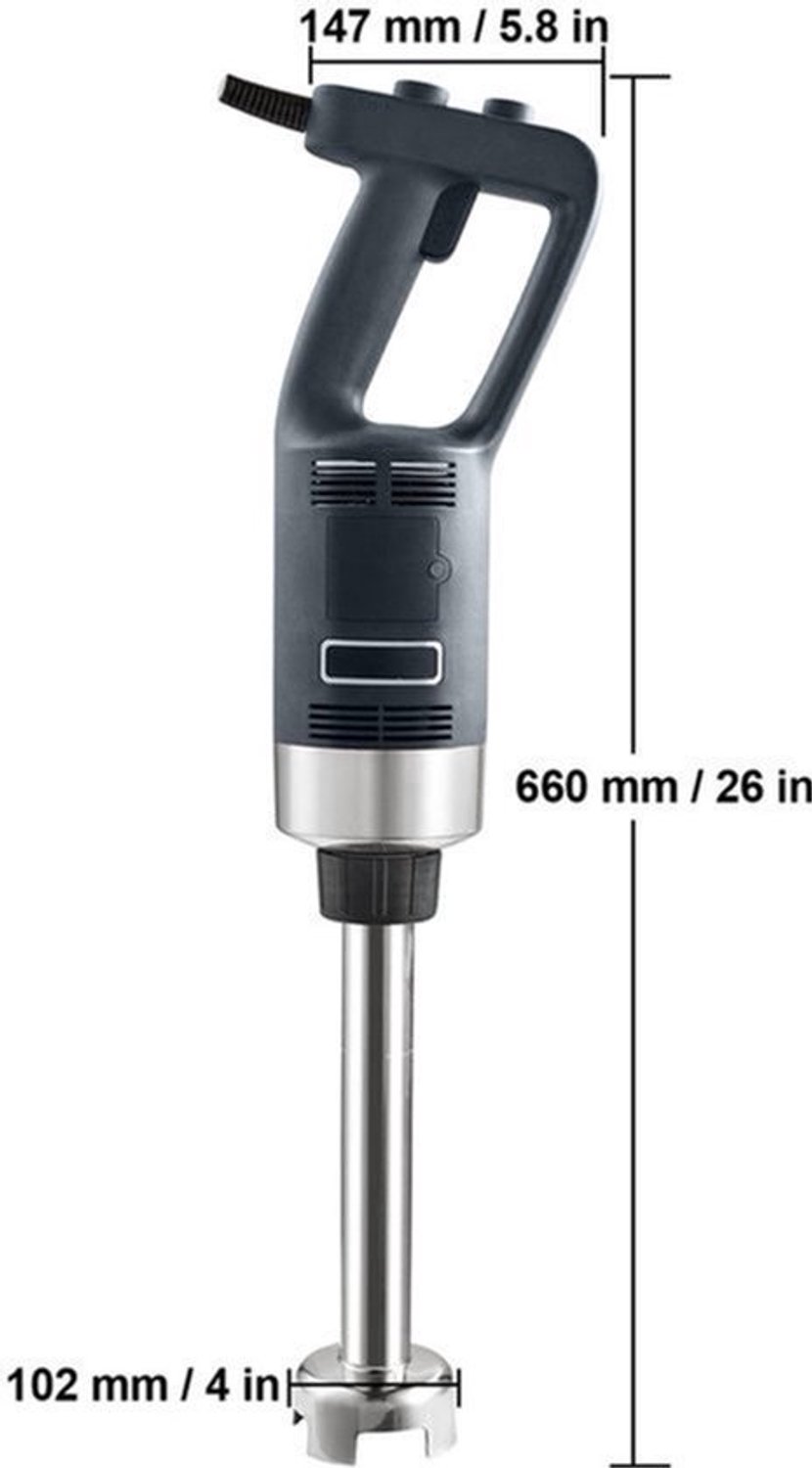 Staafmixer – Elektrische Staafmixer – Handmixer – Keukenmixer – Blender – 750 Watt Motor – Roestvrijstalen Messen