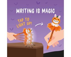 Legami Light-up Ballpoint Pen - Pumpkin Bunny - Writing is Magic
