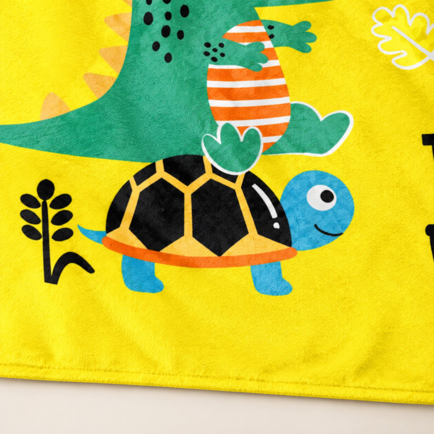 SWGOTA Kinderdeken van polyester flanel met krokodillenmotief, 100 x 130 cm Multicolor