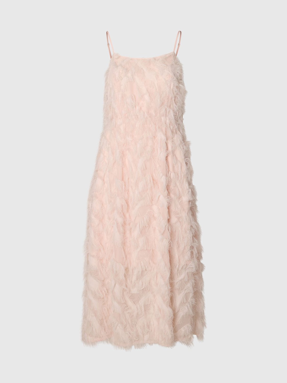 Selected maxi-jurk Bandjes Pale Dogwood