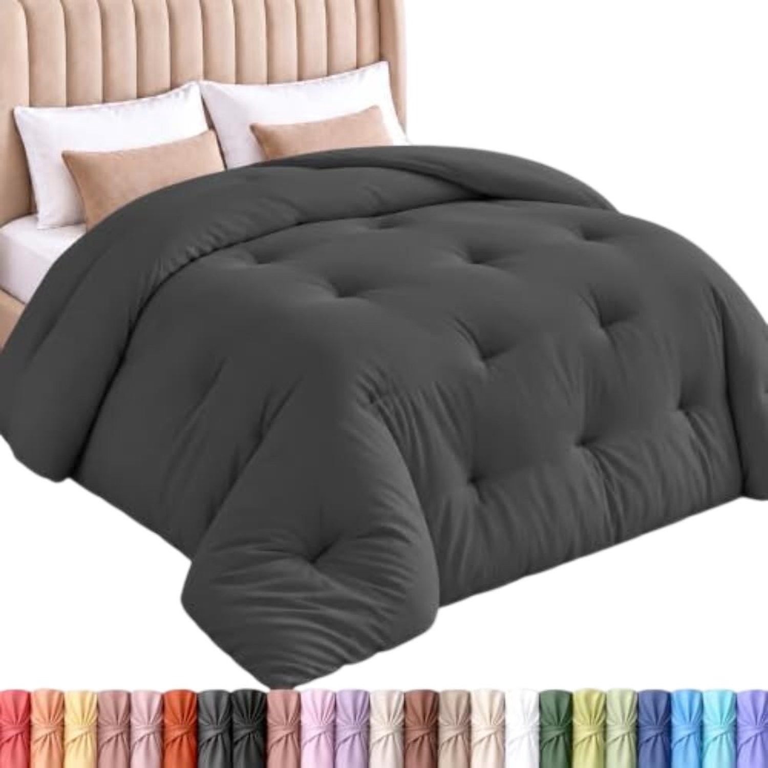 Duraxl Dekbed - All-season - Grijs - Queensize 88 x 88 inch