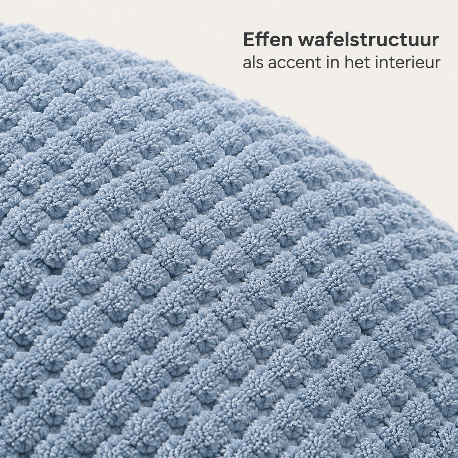 SWGOTA Flanellen deken 200 x 230 cm, rookgrijsblauw met wafelstructuur, polyester, verpakt met lint en kaart
