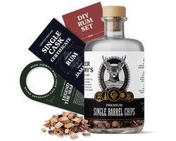 Deer Jimmy's® DIY Rum Cadeauset – Maak je eigen rum met eikenhout uit een Jamaicaans rum vat – Origineel kerstcadeau voor mannen